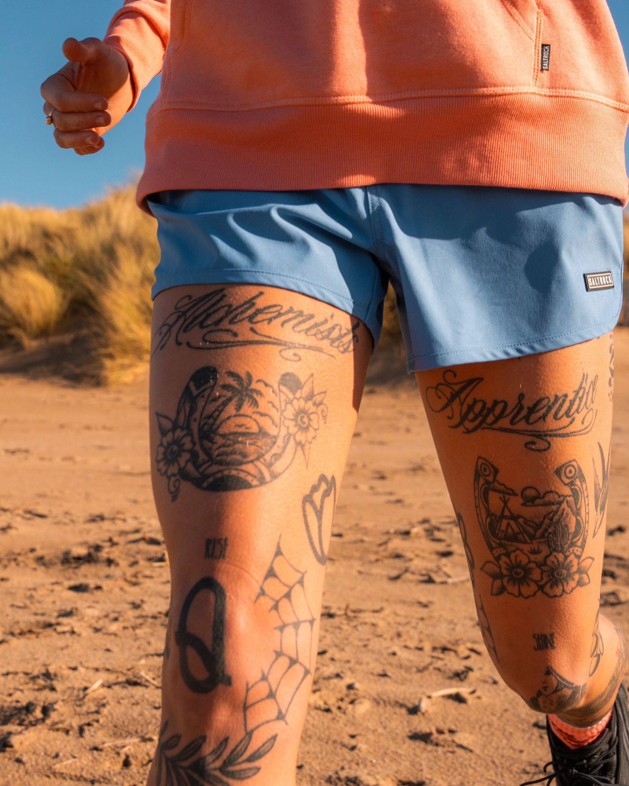 Copper - Womens Hybrid Short - Blue - Image 15
