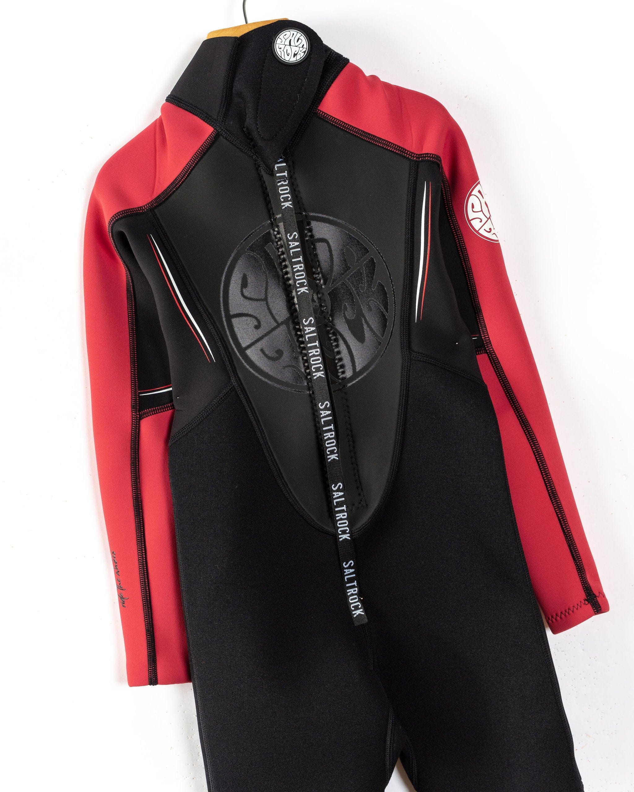 Core - Kids 3/2 Full Wetsuit - Black/Red - Image 14
