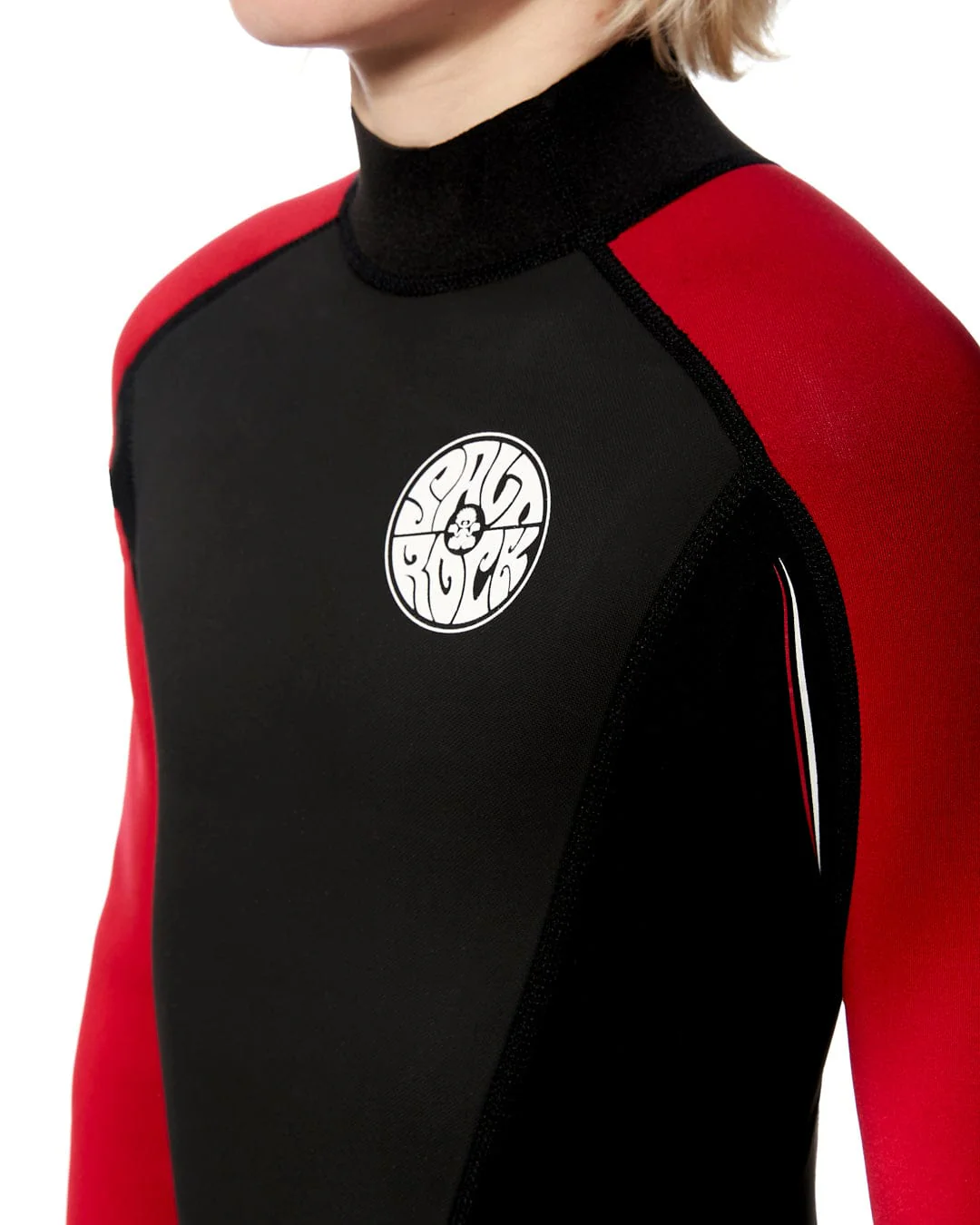Core - Kids 3/2 Full Wetsuit - Black/Red - Image 9