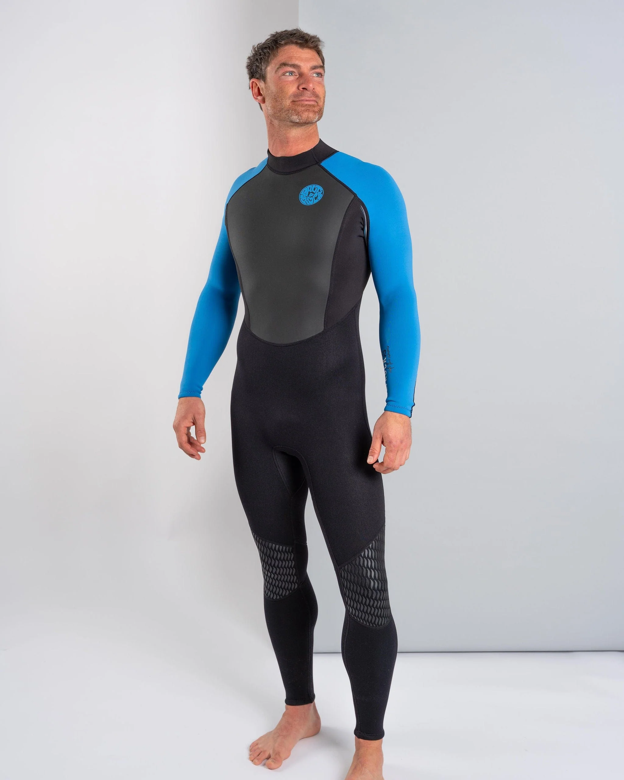 Core - Mens 3/2 Full Wetsuit - Blue/Black - Image 4