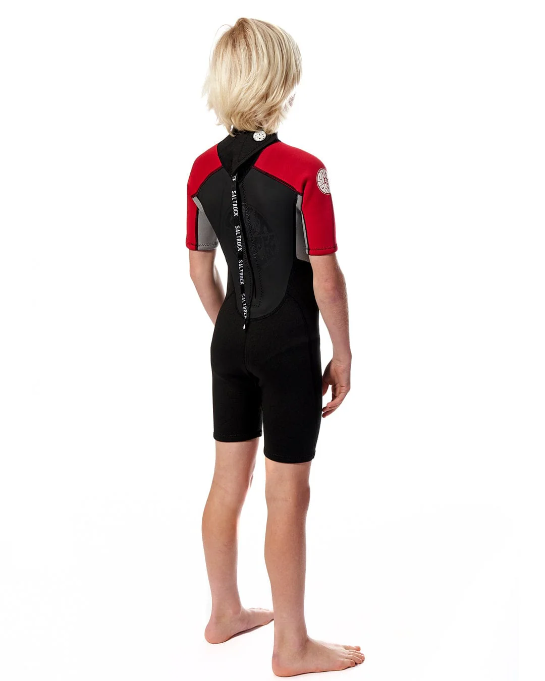 Core - Boys 3/2 Shortie Wetsuit - Black/Red - Image 3