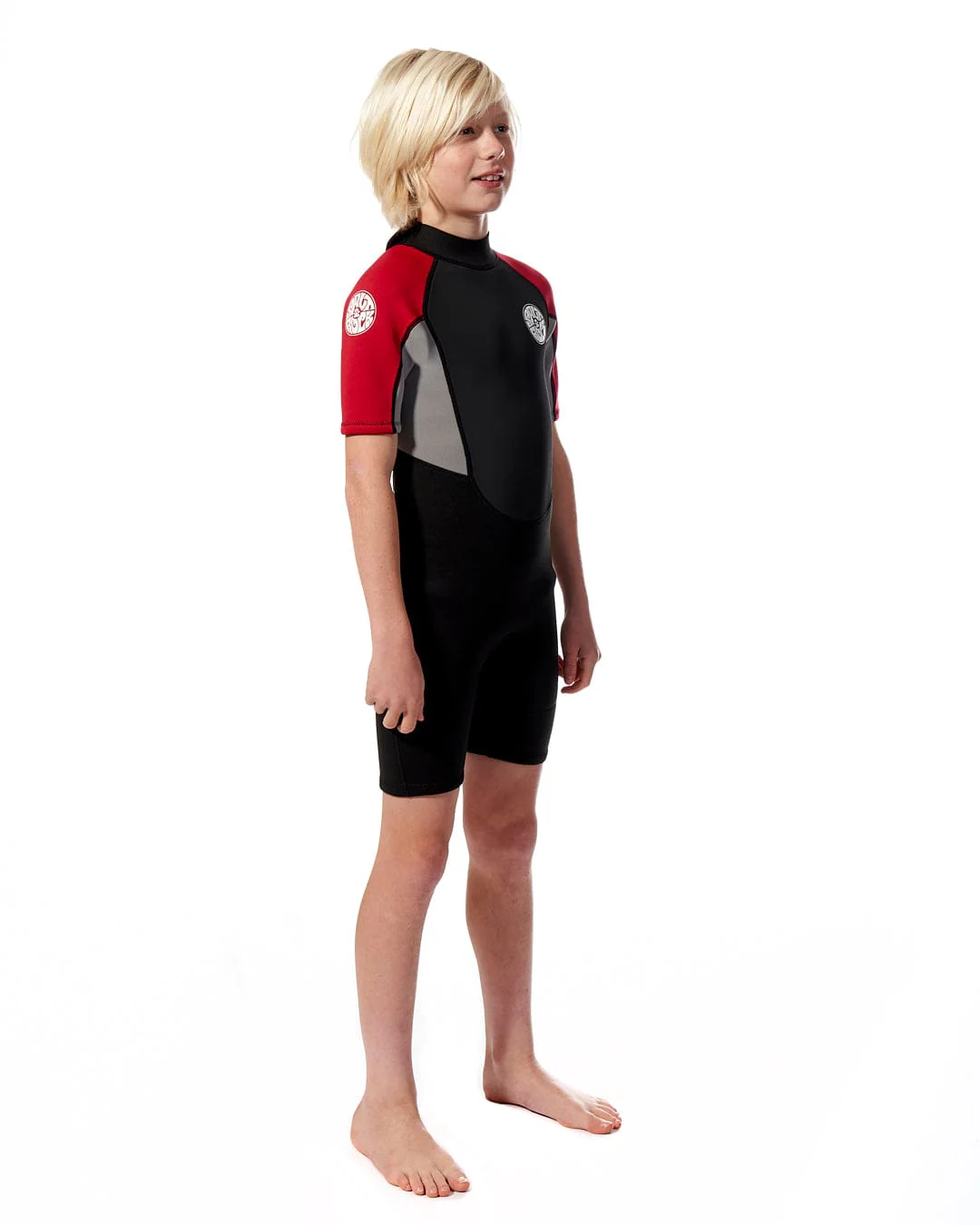 Core - Boys 3/2 Shortie Wetsuit - Black/Red - Image 5