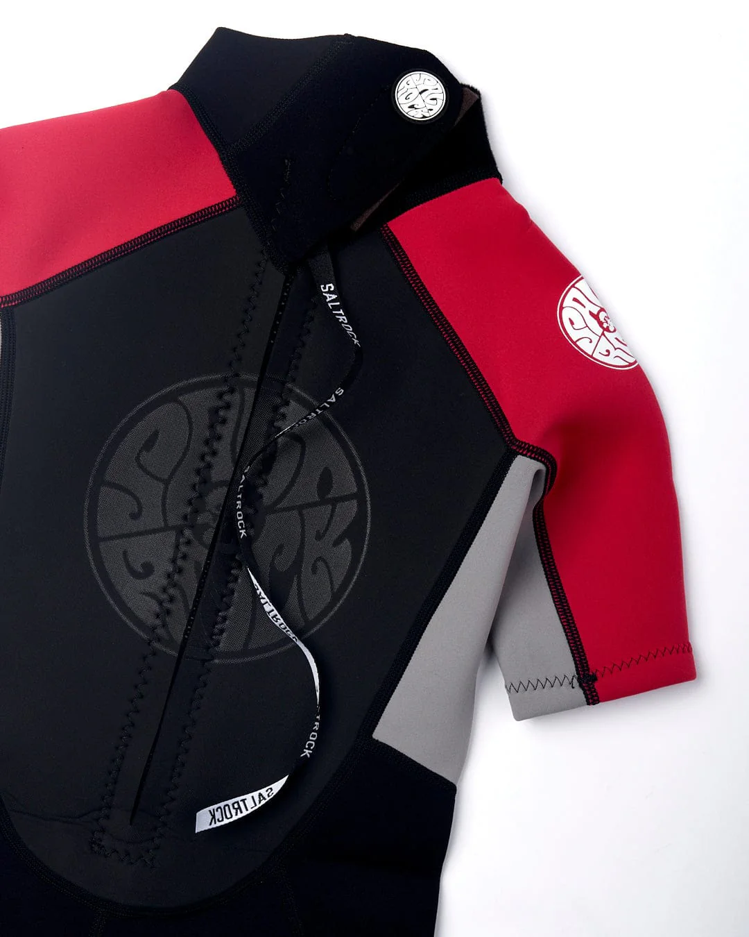 Core - Boys 3/2 Shortie Wetsuit - Black/Red - Image 6