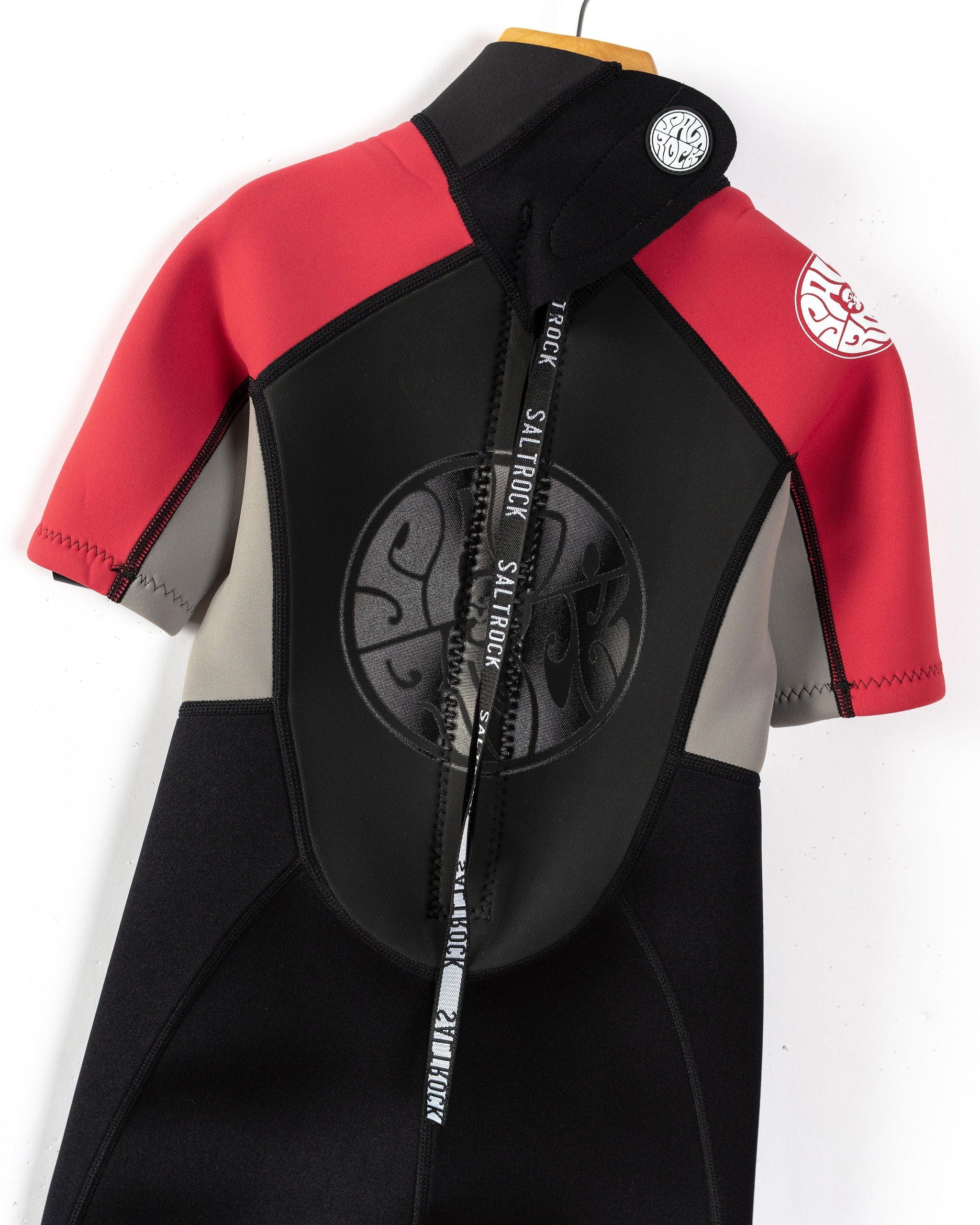 Core - Boys 3/2 Shortie Wetsuit - Black/Red - Image 9