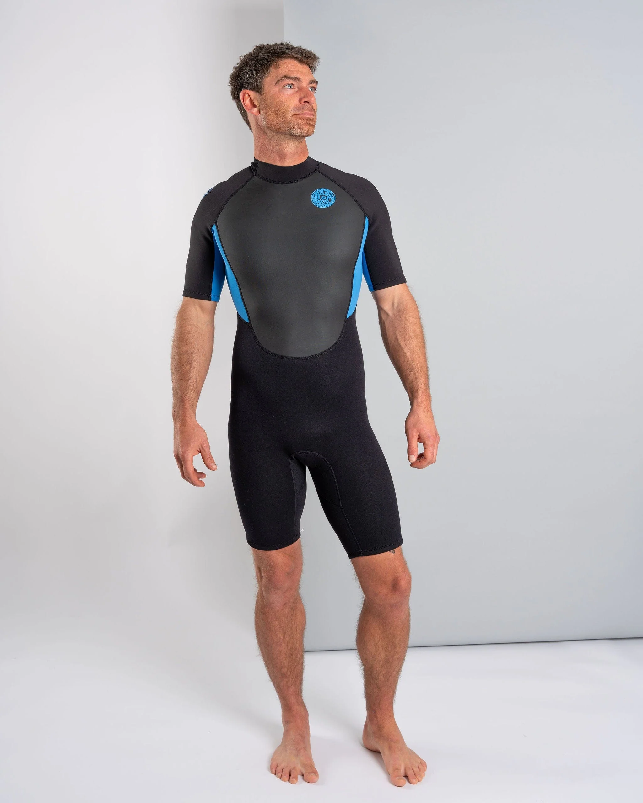 Core - Mens 3/2 Shortie Wetsuit - Black/Blue - Image 3