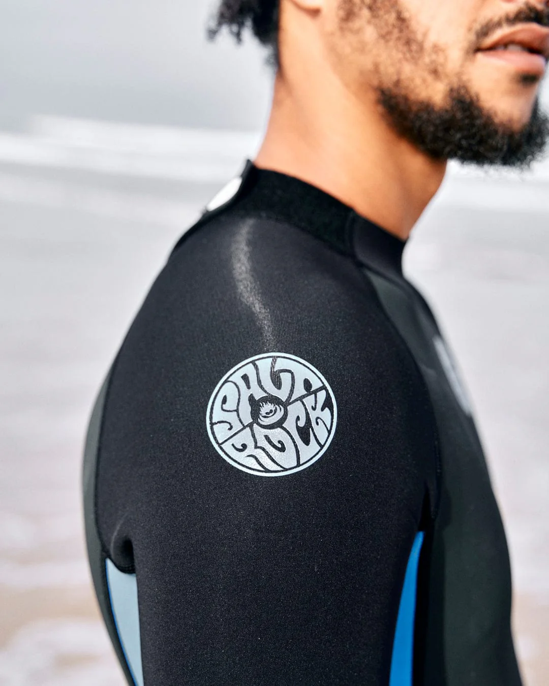 Core - Mens 3/2 Shortie Wetsuit - Black/Blue - Image 4