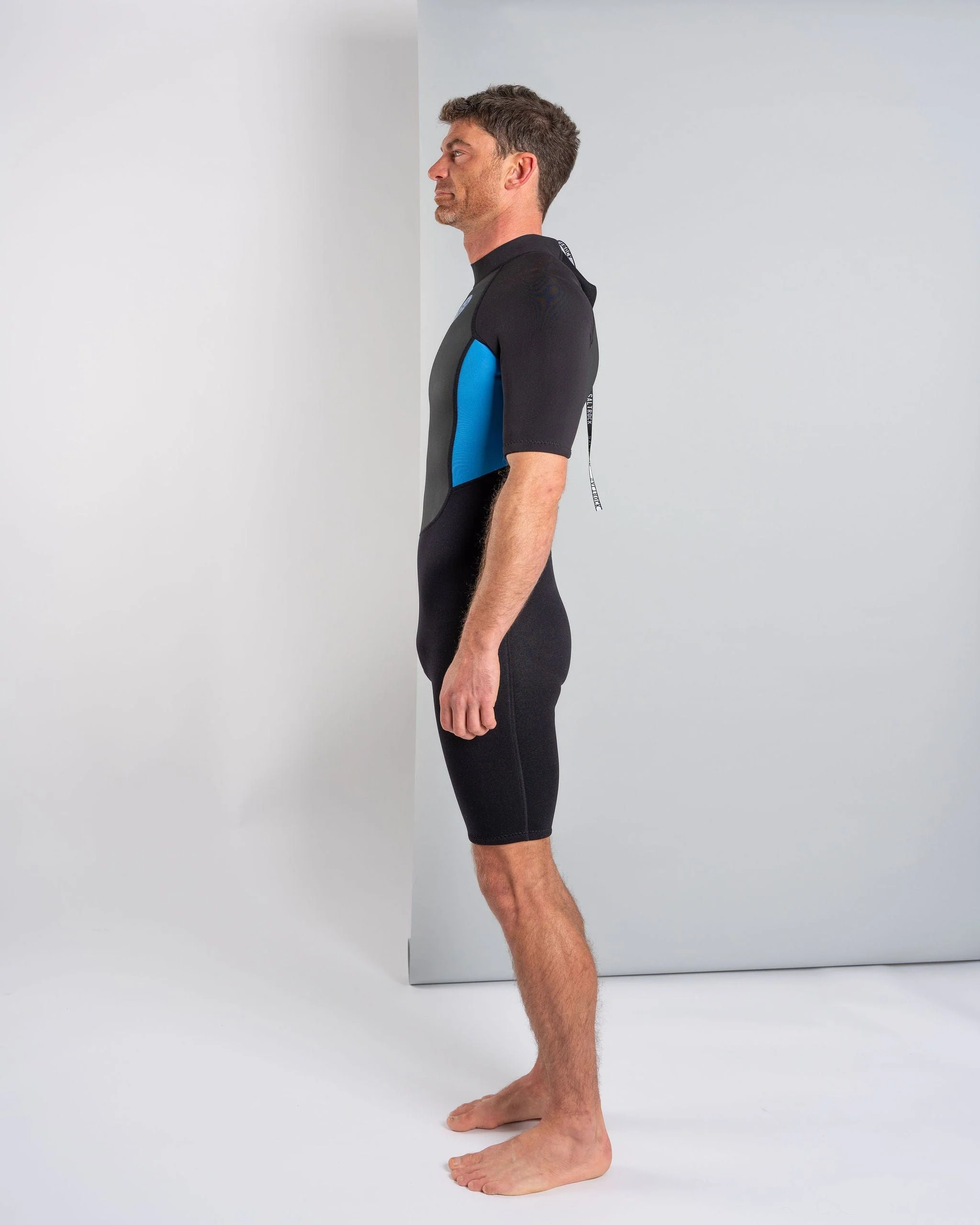 Core - Mens 3/2 Shortie Wetsuit - Black/Blue - Image 7