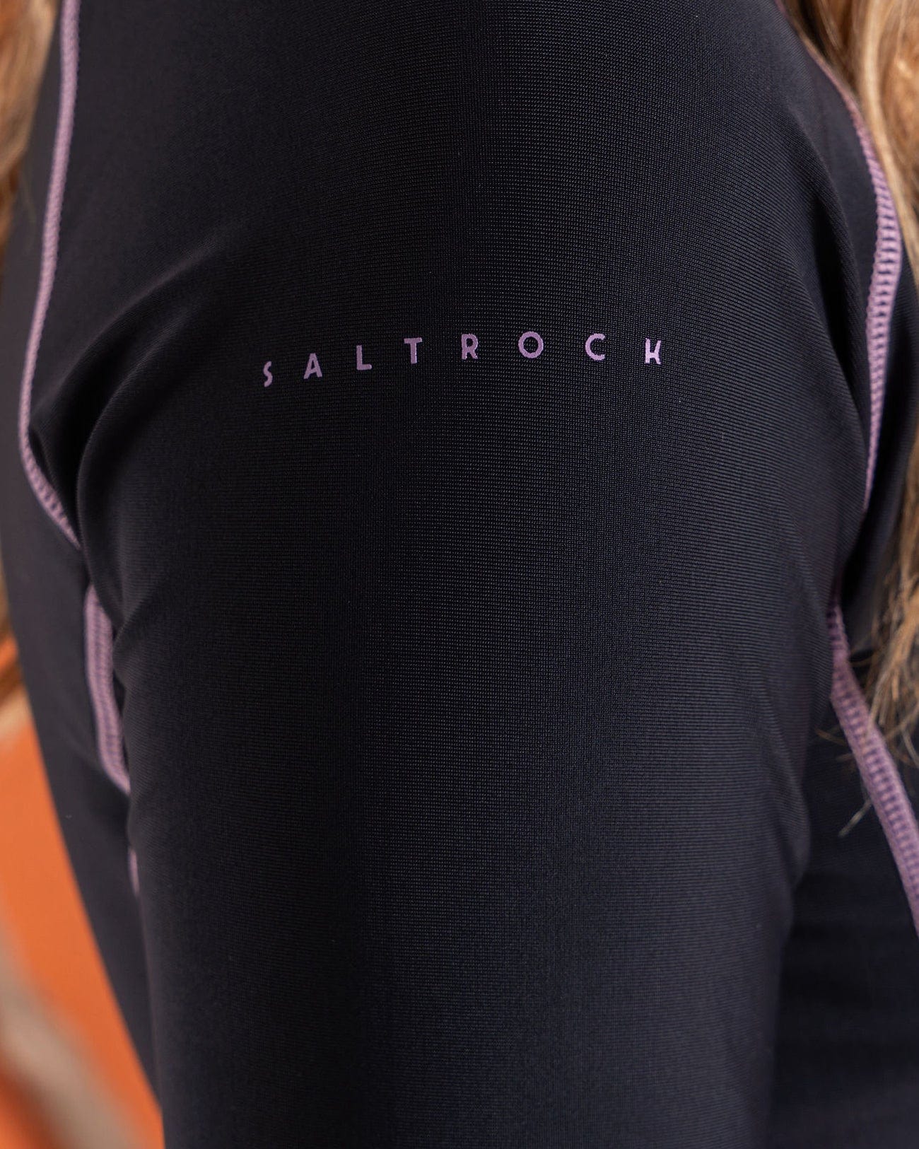 Core - Recycled Womens Long Sleeve Rashvest - Black - Image 9