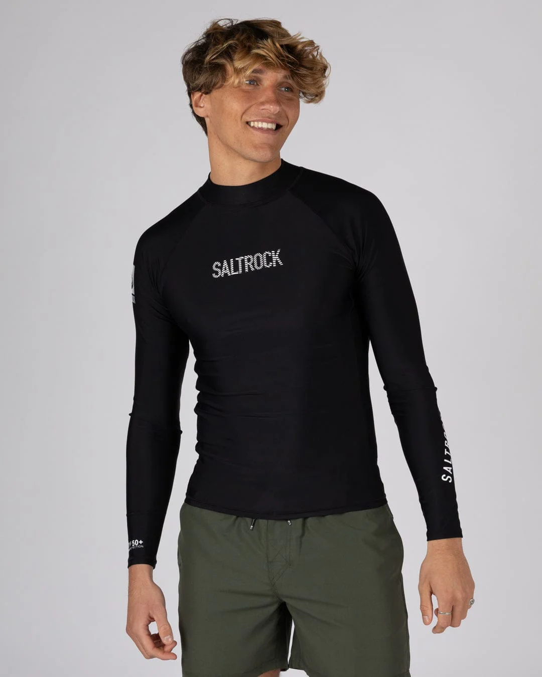 Core - Mens Long Sleeve Rashvest - Black - Image 2