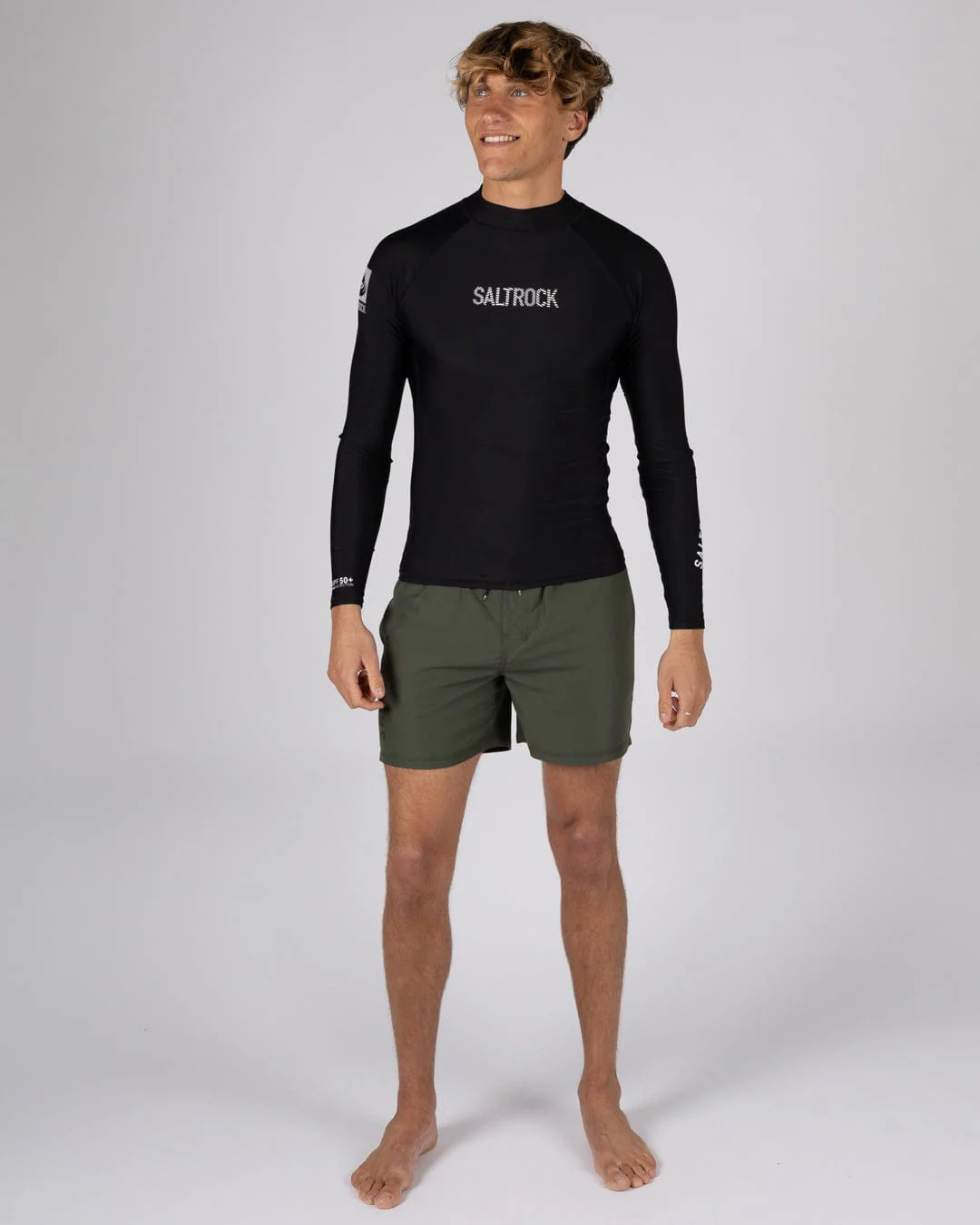 Core - Mens Long Sleeve Rashvest - Black - Image 4