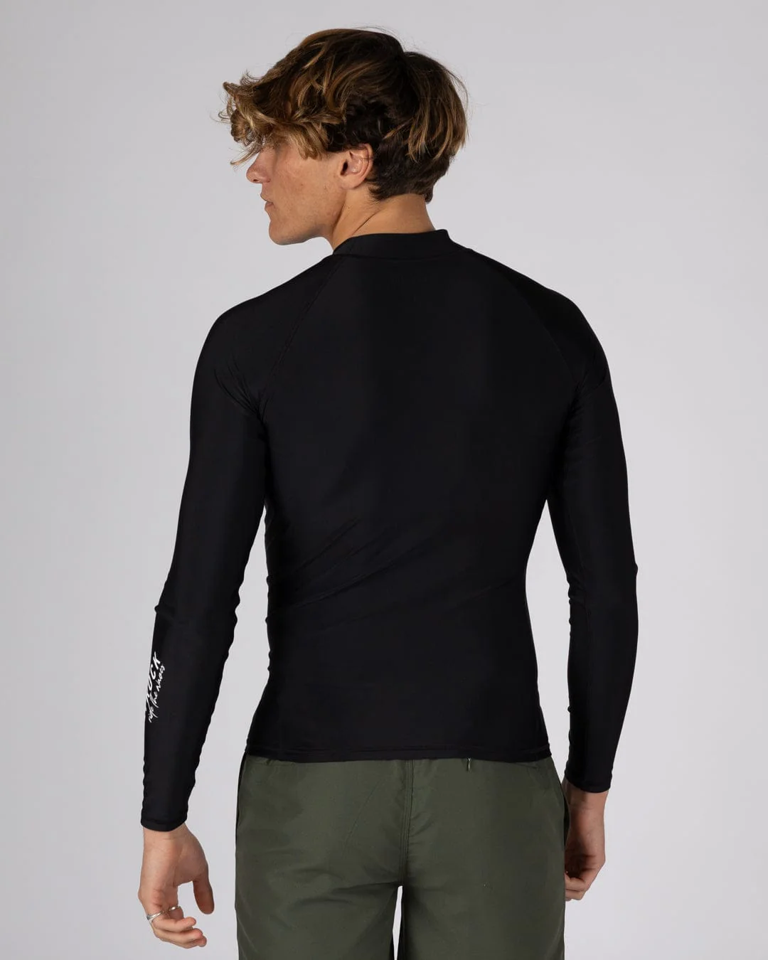 Core - Mens Long Sleeve Rashvest - Black - Image 5