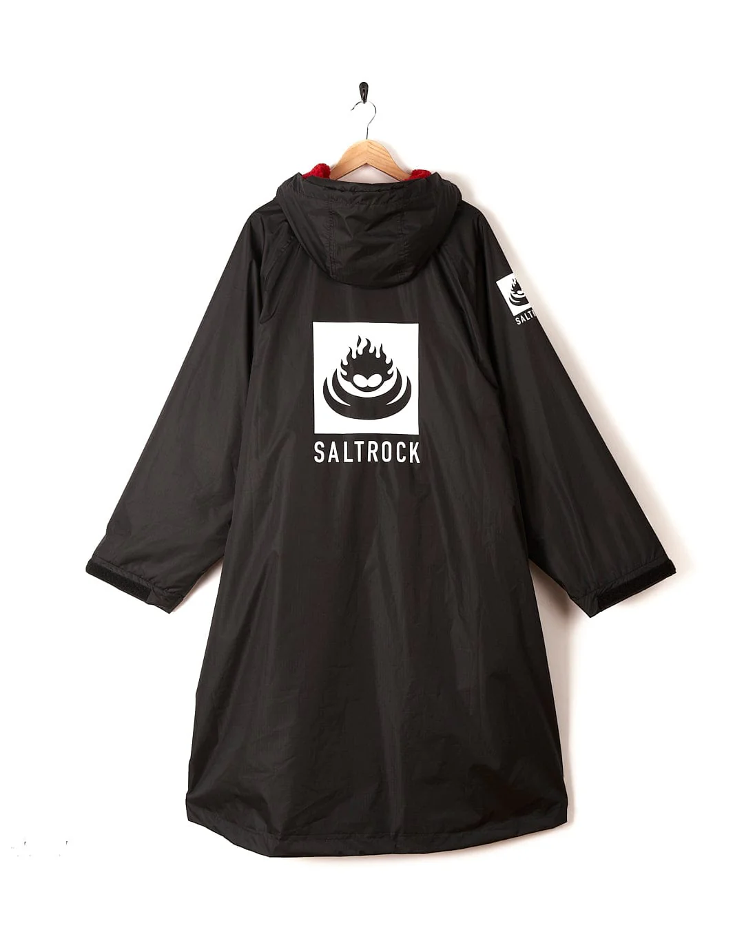 Recycled Changing Robe - Black/Red - Image 4