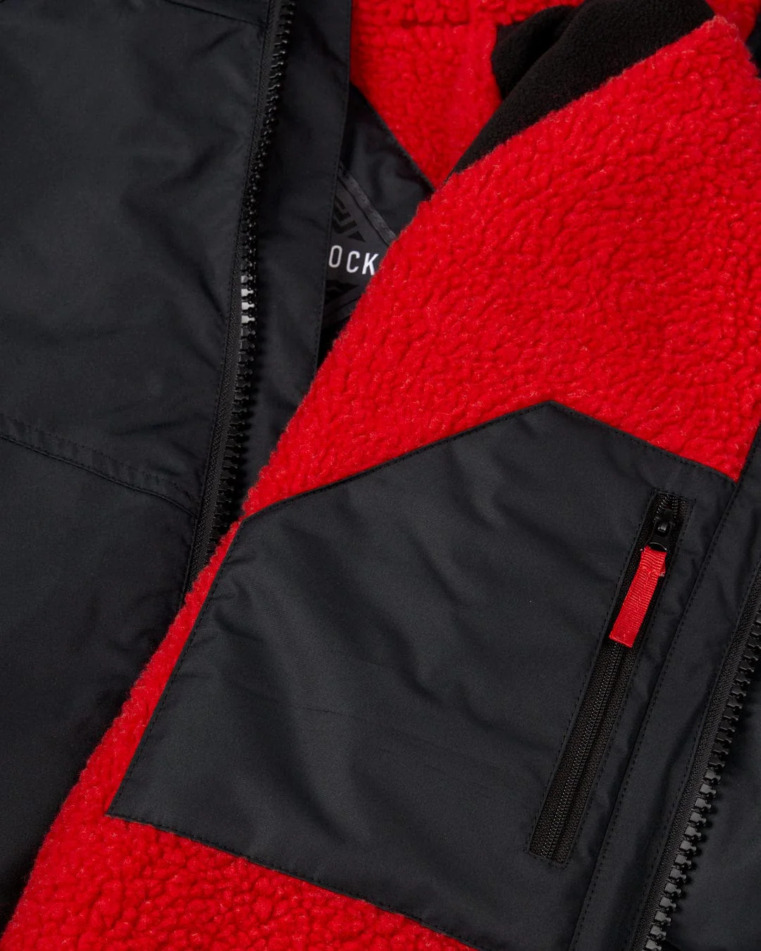 Recycled Kids Changing Robe - Black/Red - Image 13