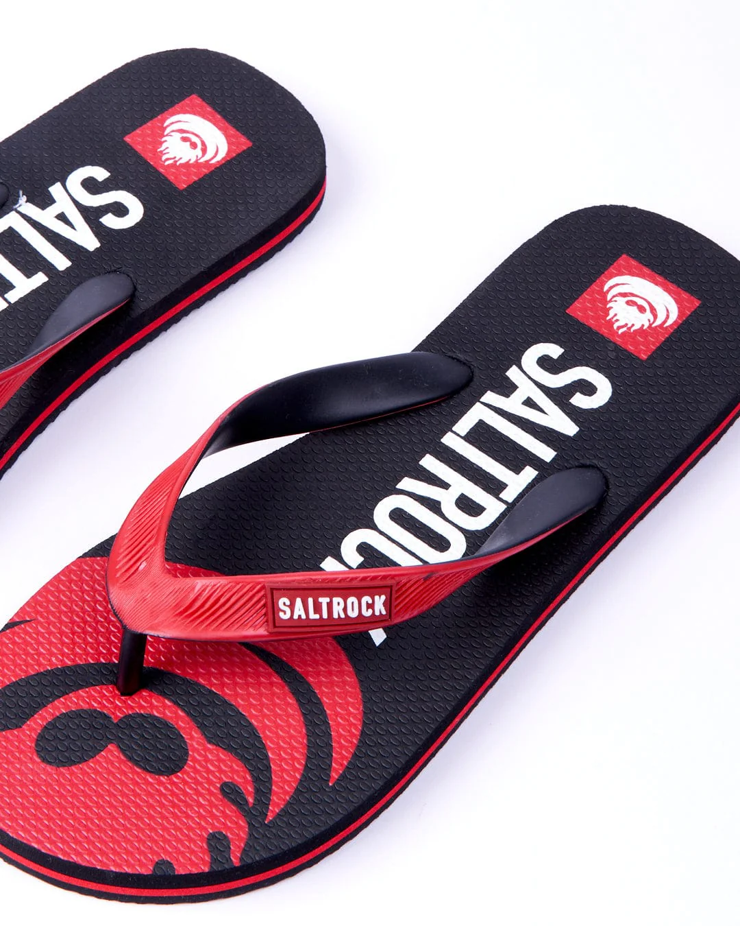 Corp Flame - Mens Flip Flops - Black/Red - Image 3