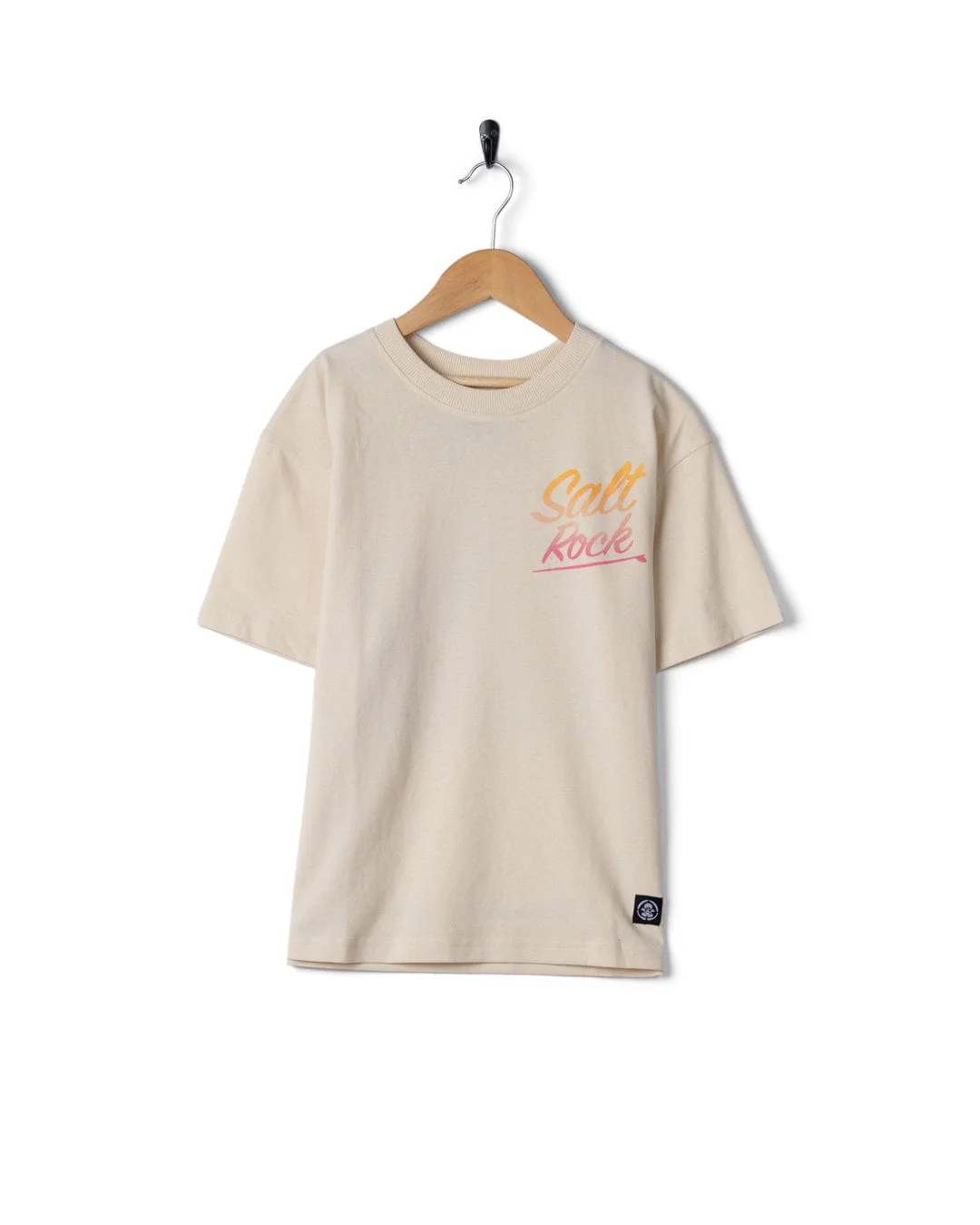 Creep Club Gradient - Kids Oversized Short Sleeve T-Shirt - Cream - Image 2