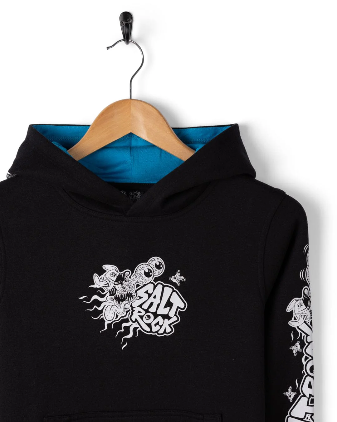 Creeper Cruise Control - Kids Pop Hoodie - Black - Image 4