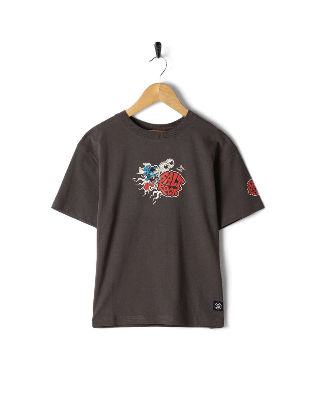 Creeper Cruise Control - Kids Oversized Short Sleeve T-Shirt - Black - Image 2