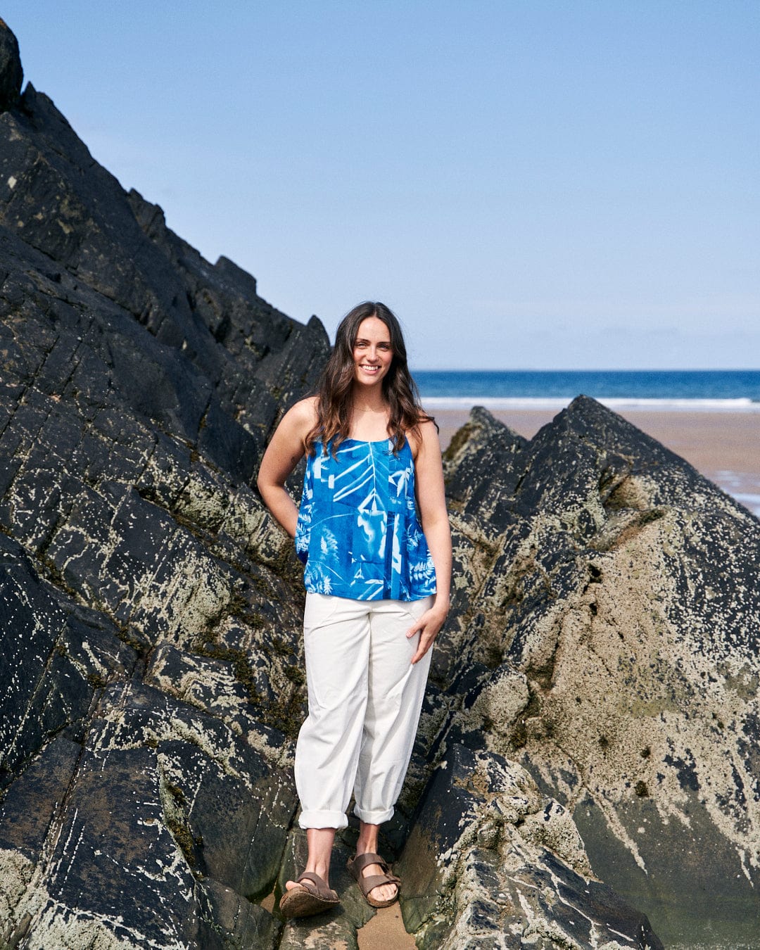 Cyanotype - Womens Cami - Blue - Image 11