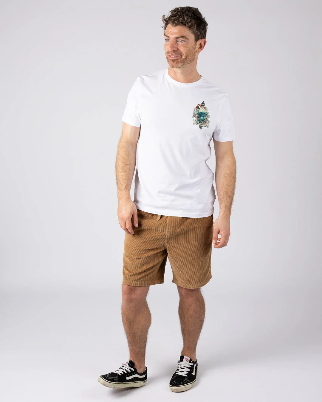Dark Water Colour - Mens Short Sleeve T-shirt - White - Image 5