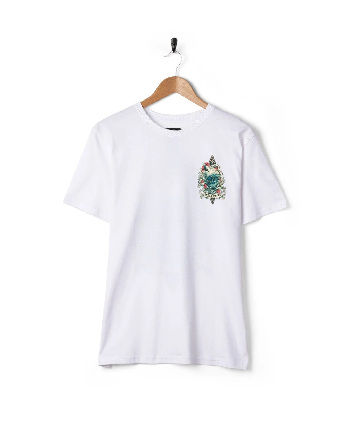 Dark Water Colour - Mens Short Sleeve T-shirt - White - Image 6