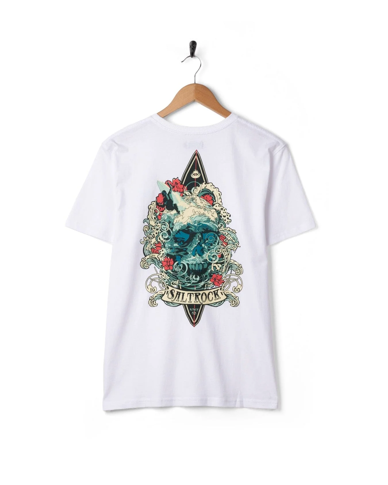 Dark Water Colour - Mens Short Sleeve T-shirt - White - Image 7
