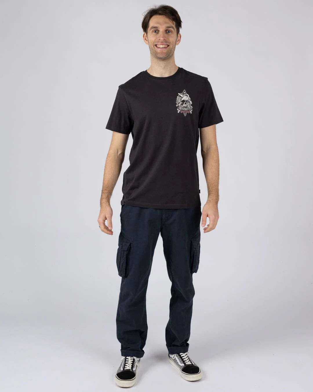 Dark Water  - Mens Short Sleeve T-Shirt - Dark Grey - Image 5