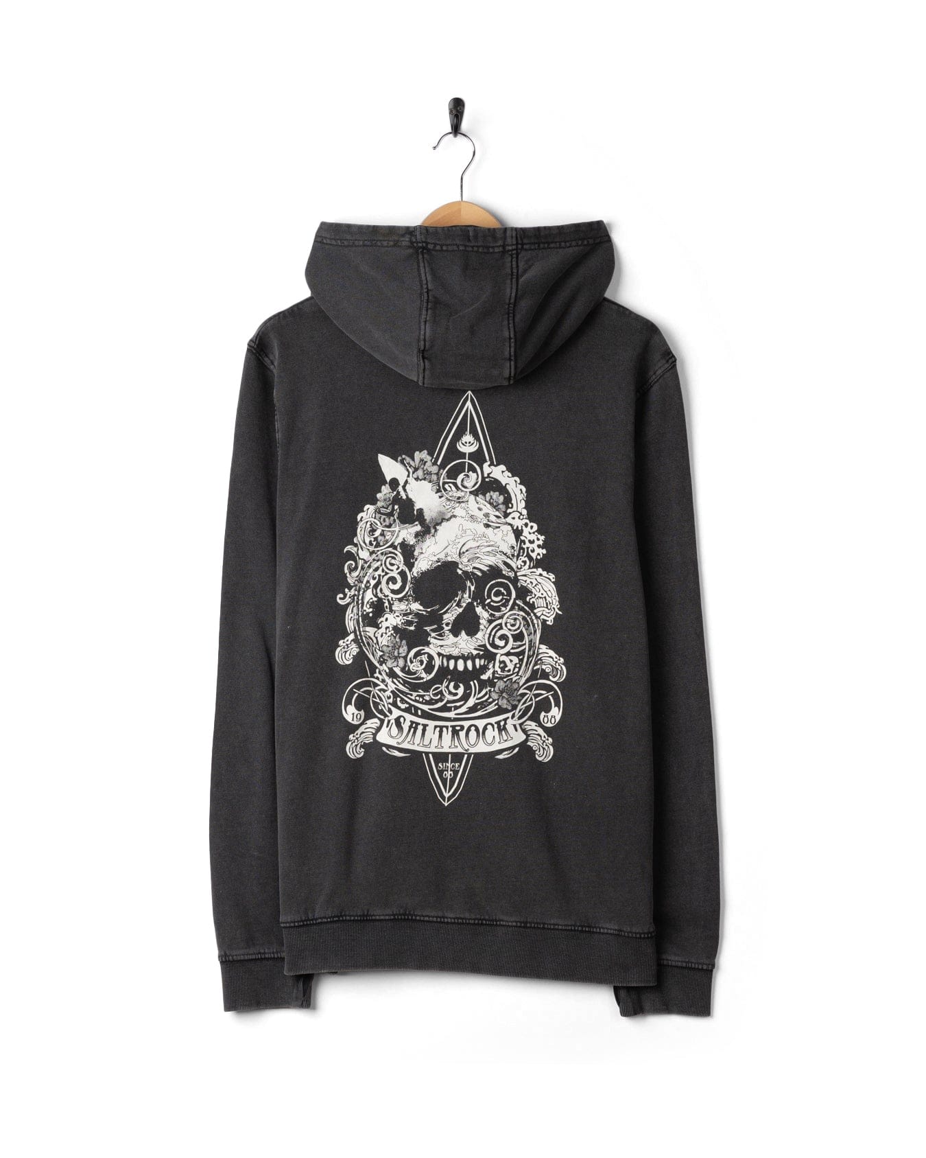 Dark Waters - Mens Pop Hoodie - Dark Grey - Image 5