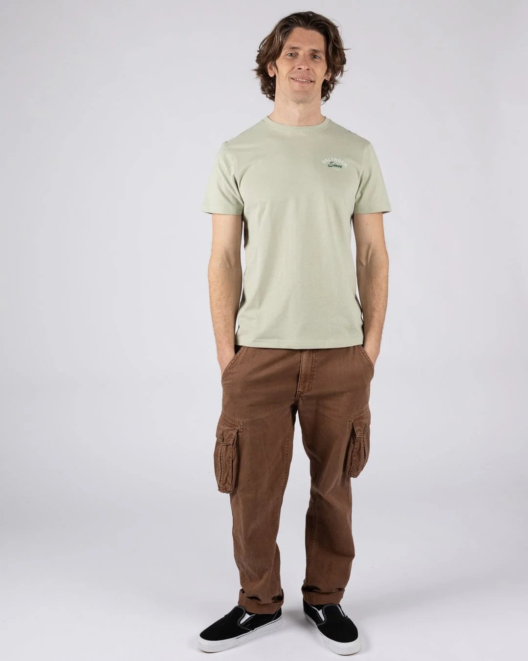 Deep Sea Flame Cornwall - Mens Short Sleeve T-Shirt - Light Green - Image 5