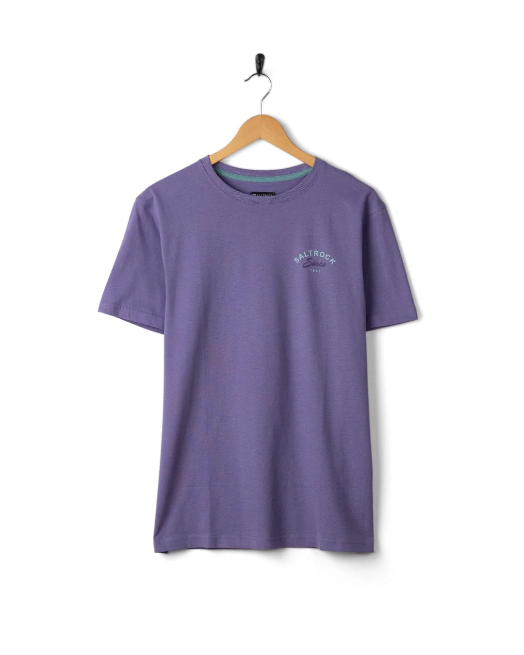 Deep Sea Flame Devon  - Mens Short Sleeve T-Shirt - Purple - Image 11