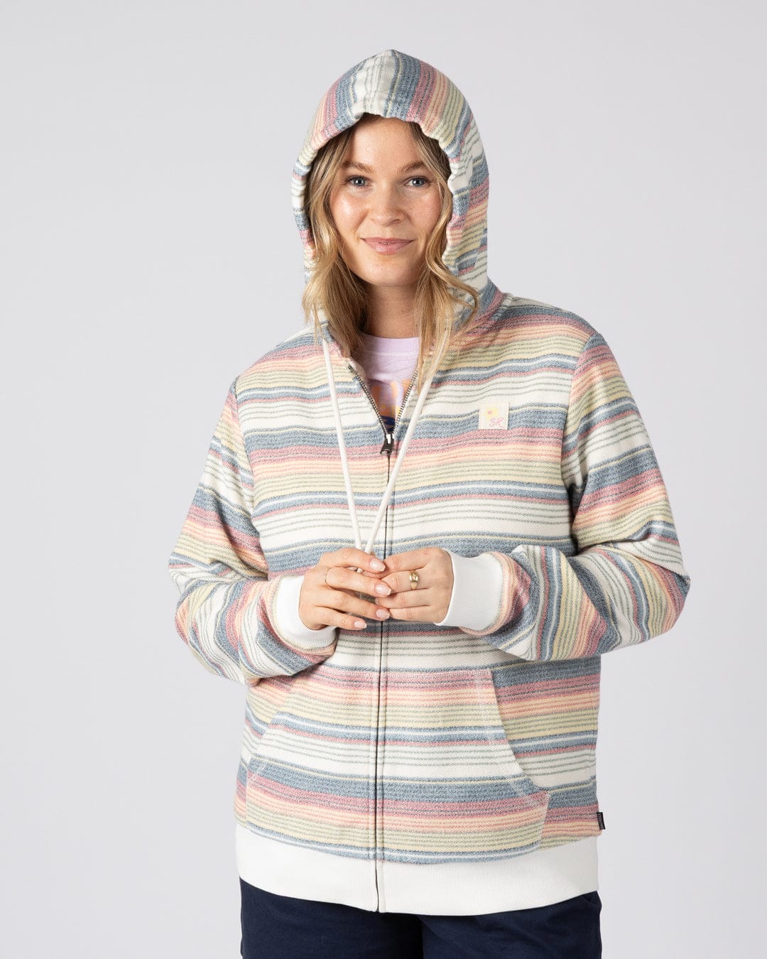 Delen  - Womens Lined Hoodie - Multi - Image 6