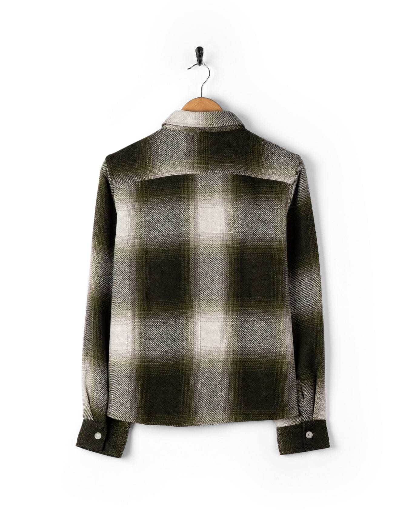 Delta - Womens Checked Shirt - Green/White - Image 11