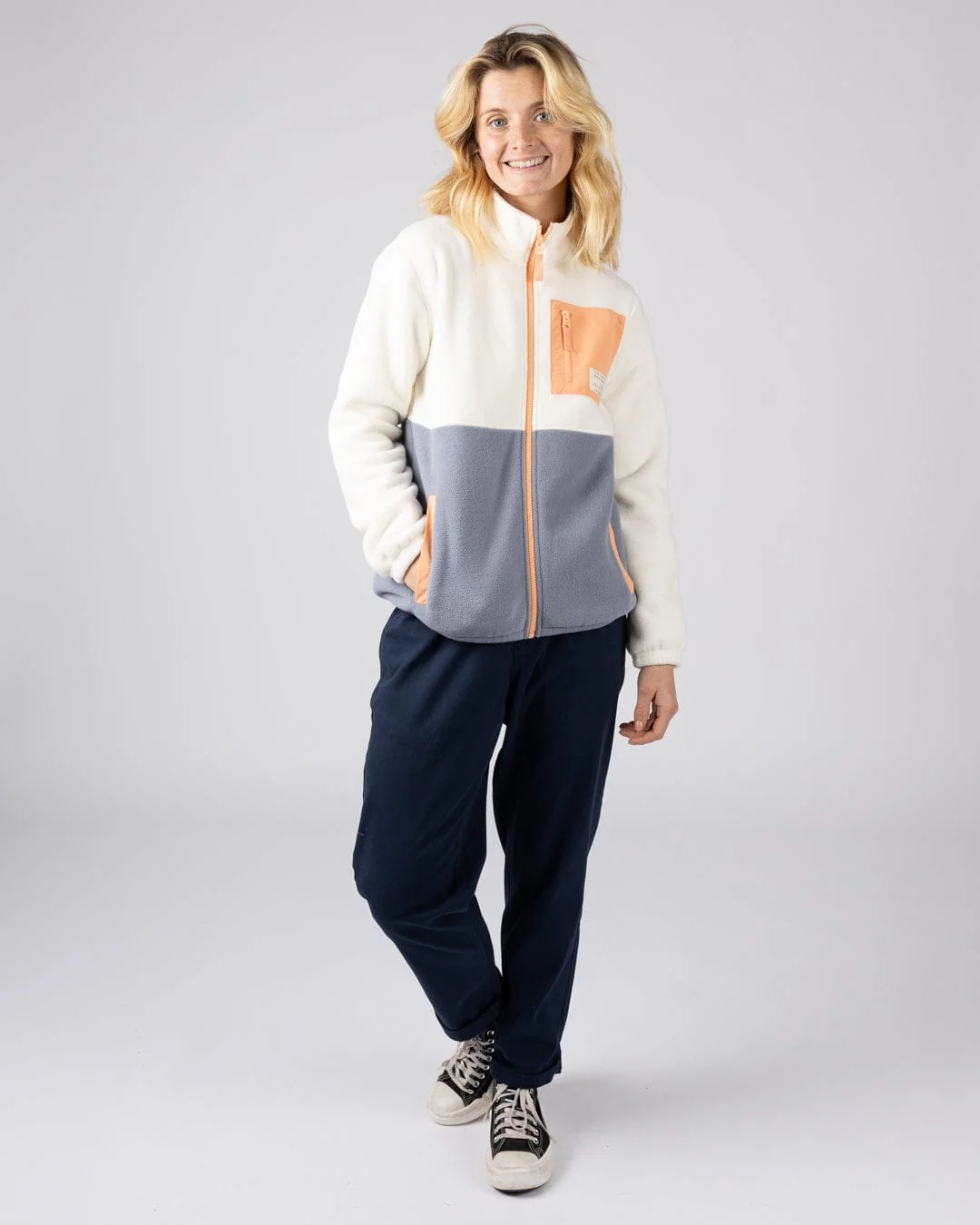 Denya - Womens Zip Fleece - Cream - Image 6
