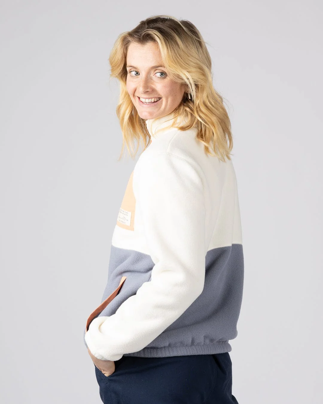 Denya - Womens Zip Fleece - Cream - Image 9