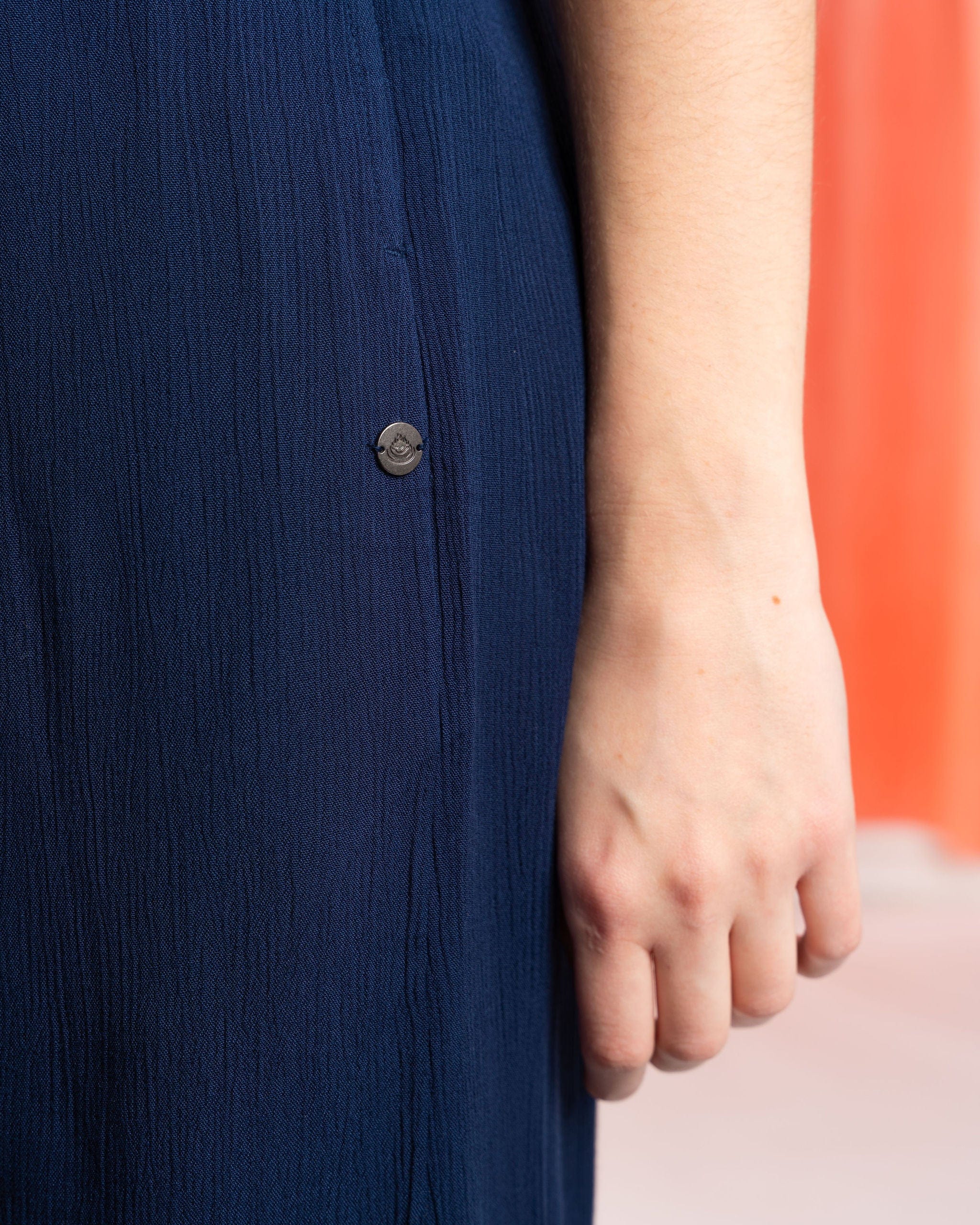 Deya - Womens Midi Crinkle Skirt - Blue - Image 9