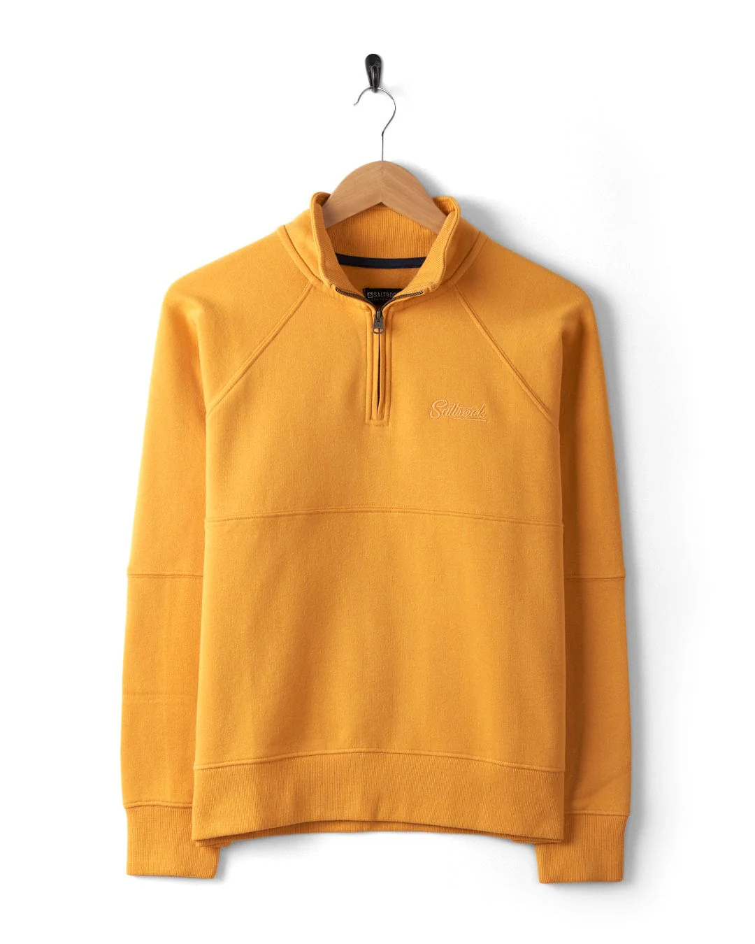 Dimensions - Womens 1/4 Neck Recycled Sweat - Yellow - Image 3