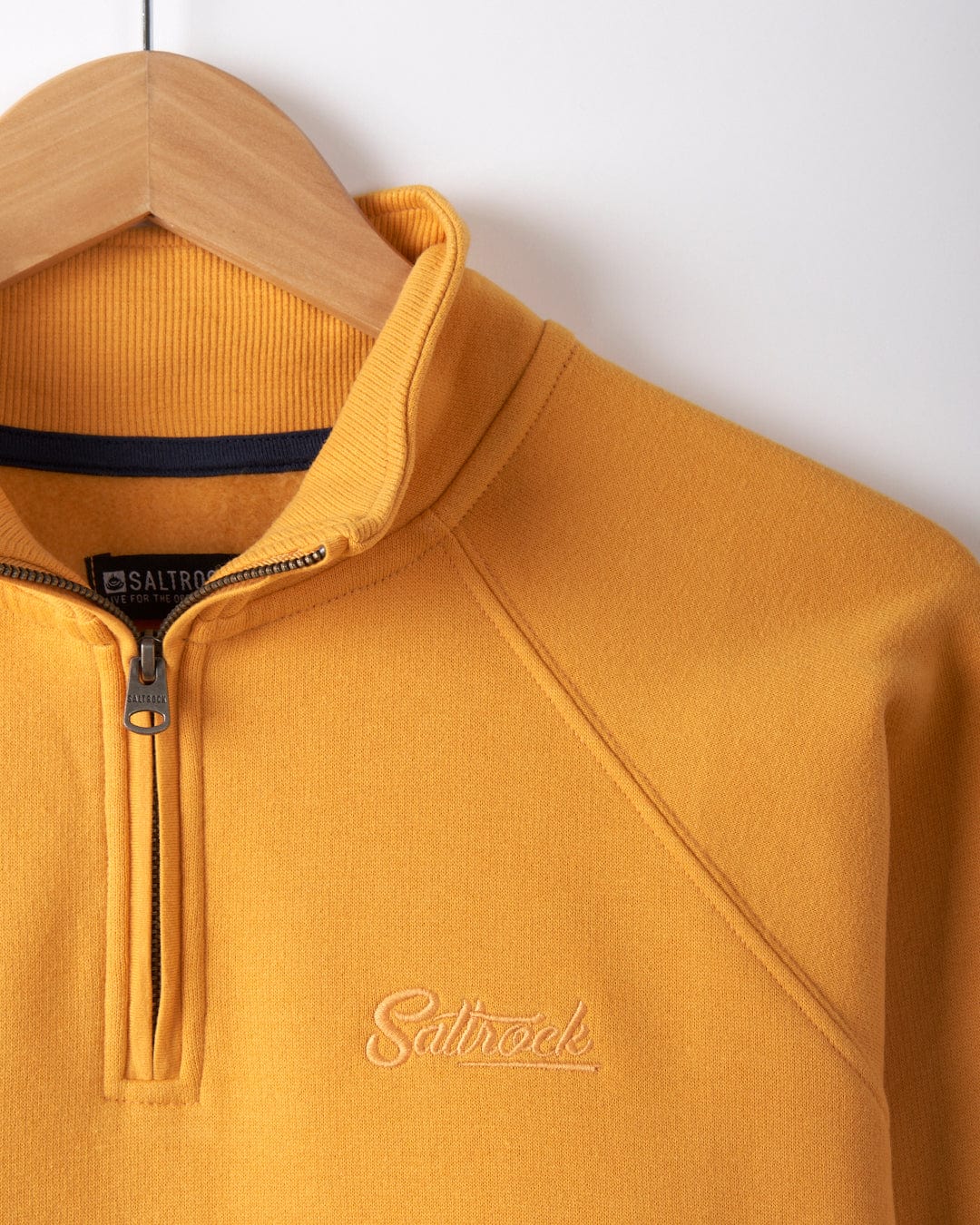Dimensions - Womens 1/4 Neck Recycled Sweat - Yellow - Image 5