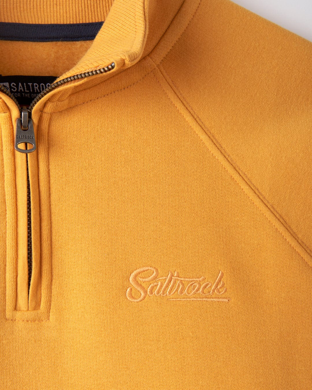 Dimensions - Womens 1/4 Neck Recycled Sweat - Yellow - Image 7