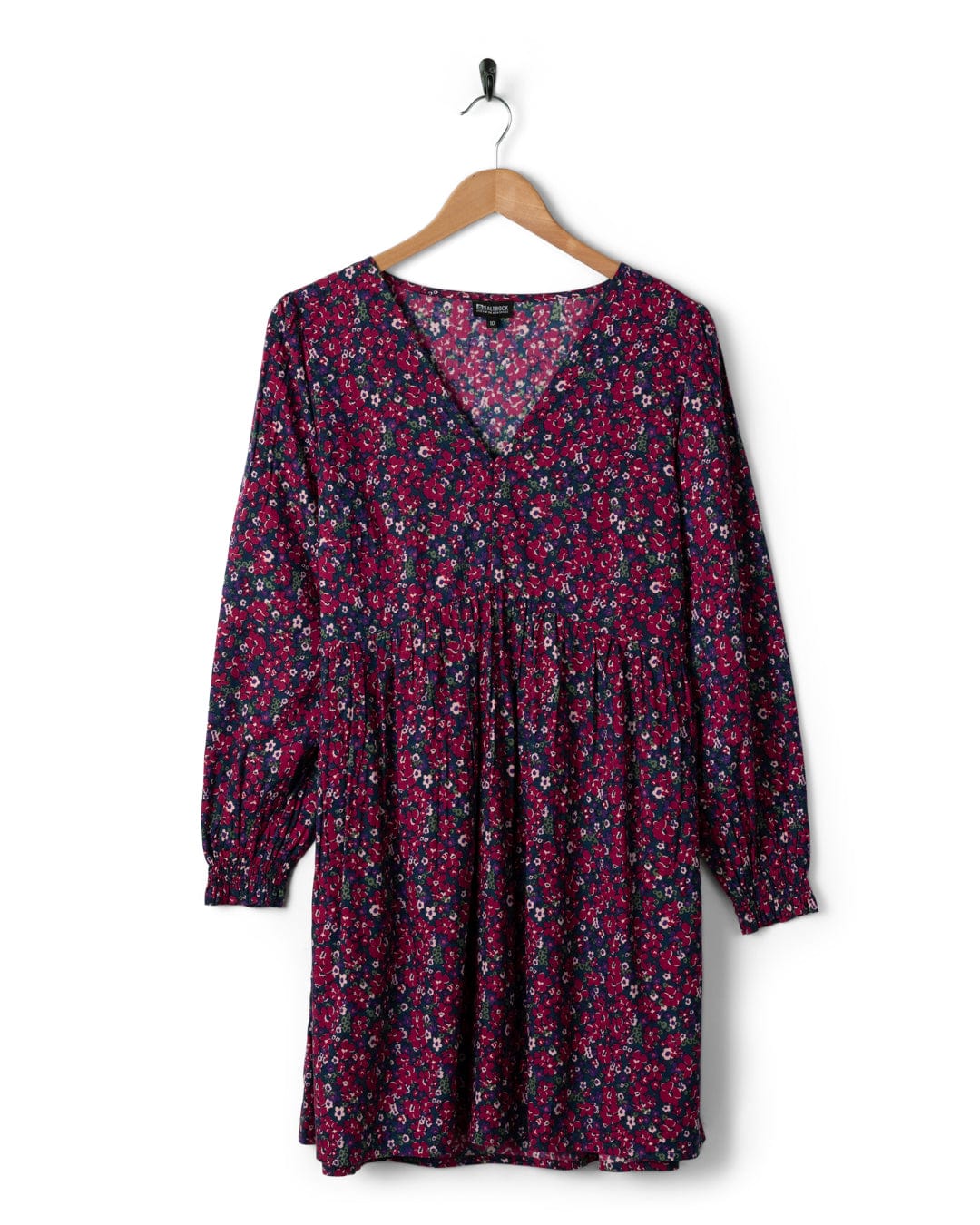 Ditsy - Womens Mini Dress - Dark Pink - Image 6