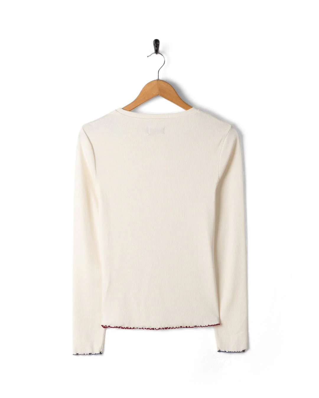 Dixie - Womens Long Sleeve T-Shirt - Cream - Image 7