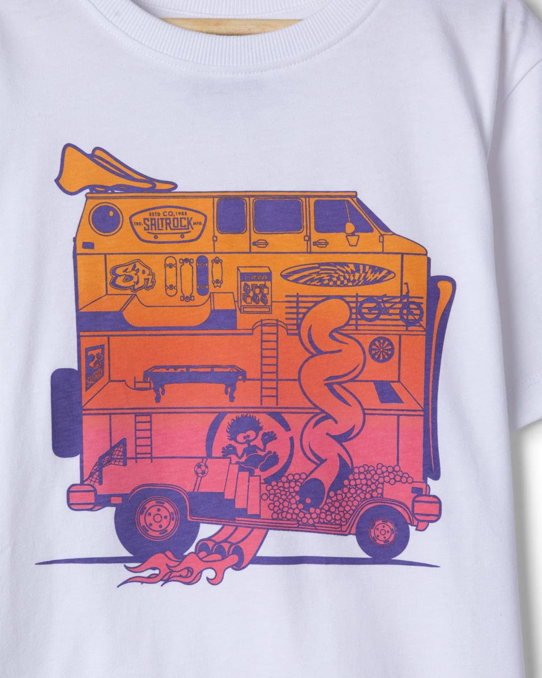 Dream Camper - Kids Short Sleeve T-Shirt - White - Image 2