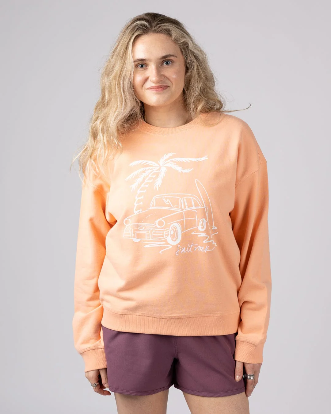 Driver - Womens Oversized Sweat Top - Orange - Image 6