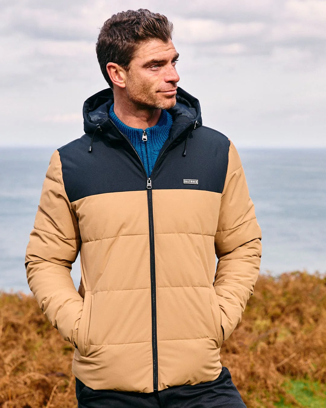 Dune - Mens Padded Jacket - Brown - Image 9