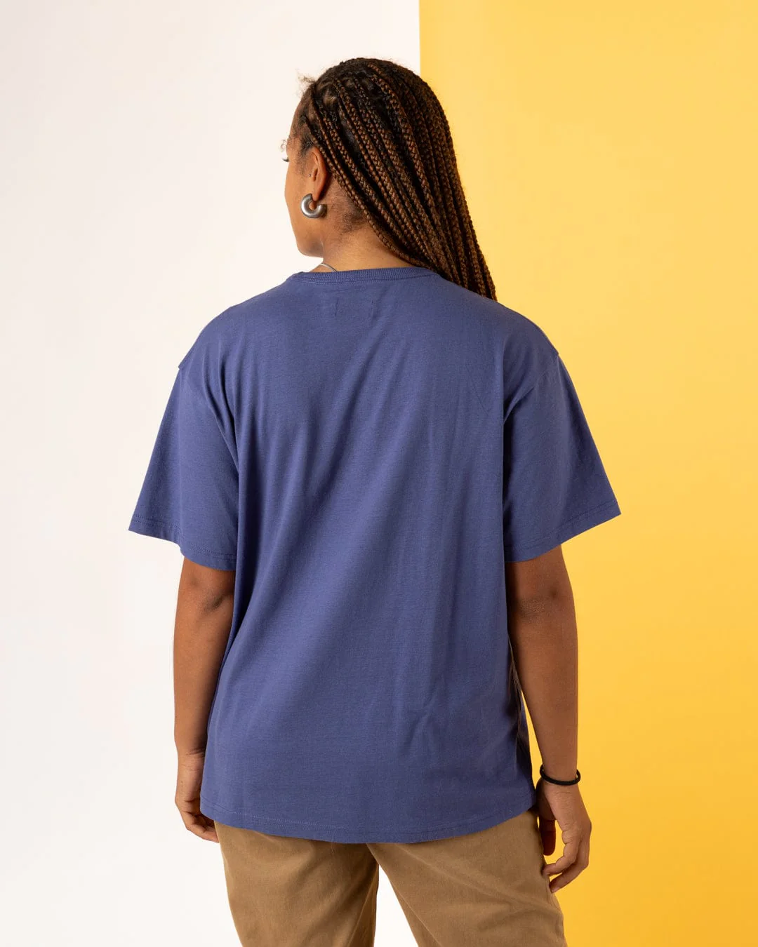Eclipse - Womens Oversized Short Sleeve T-Shirt - Purple - Image 5