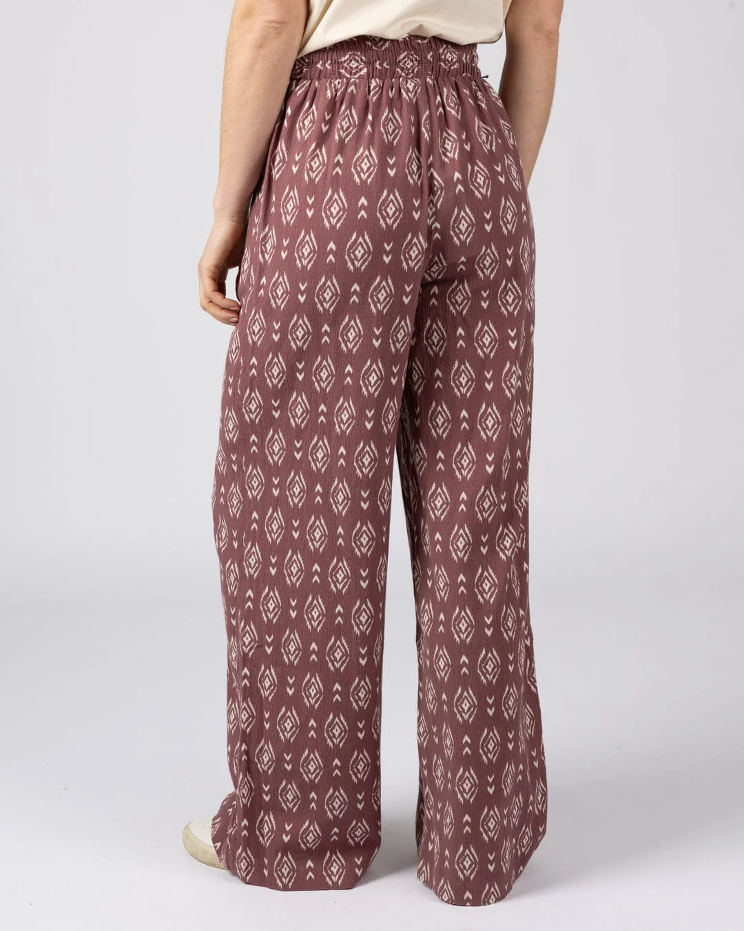 Eda - Womens Woven Trouser - Dark Pink - Image 4