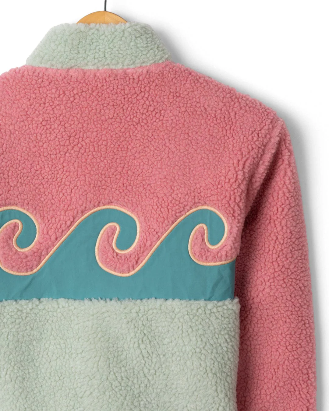 Emery Wave -Kids Fleece - Bright Pink - Image 4