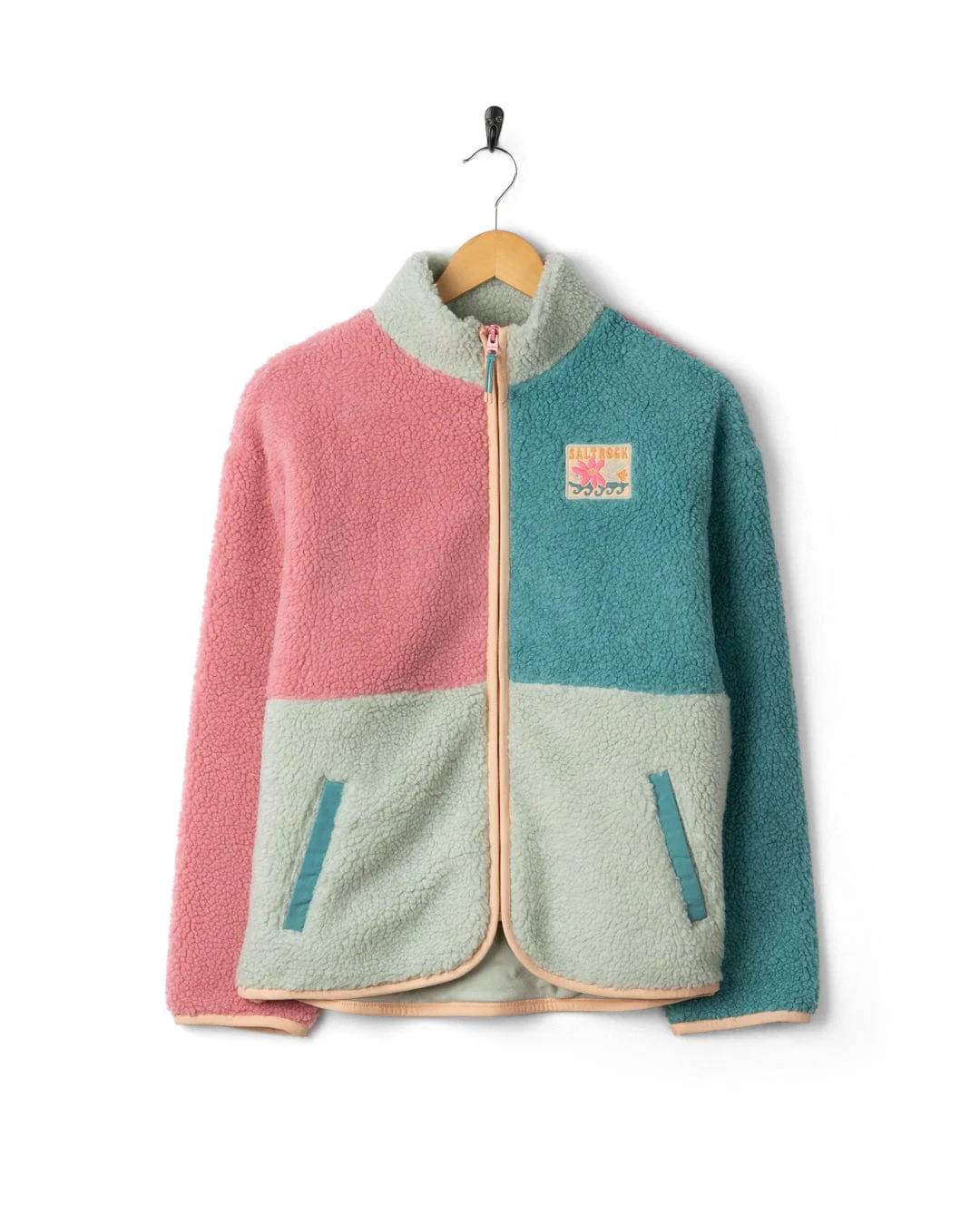 Emery Wave  - Womens Zip Fleece - Pink - Image 11