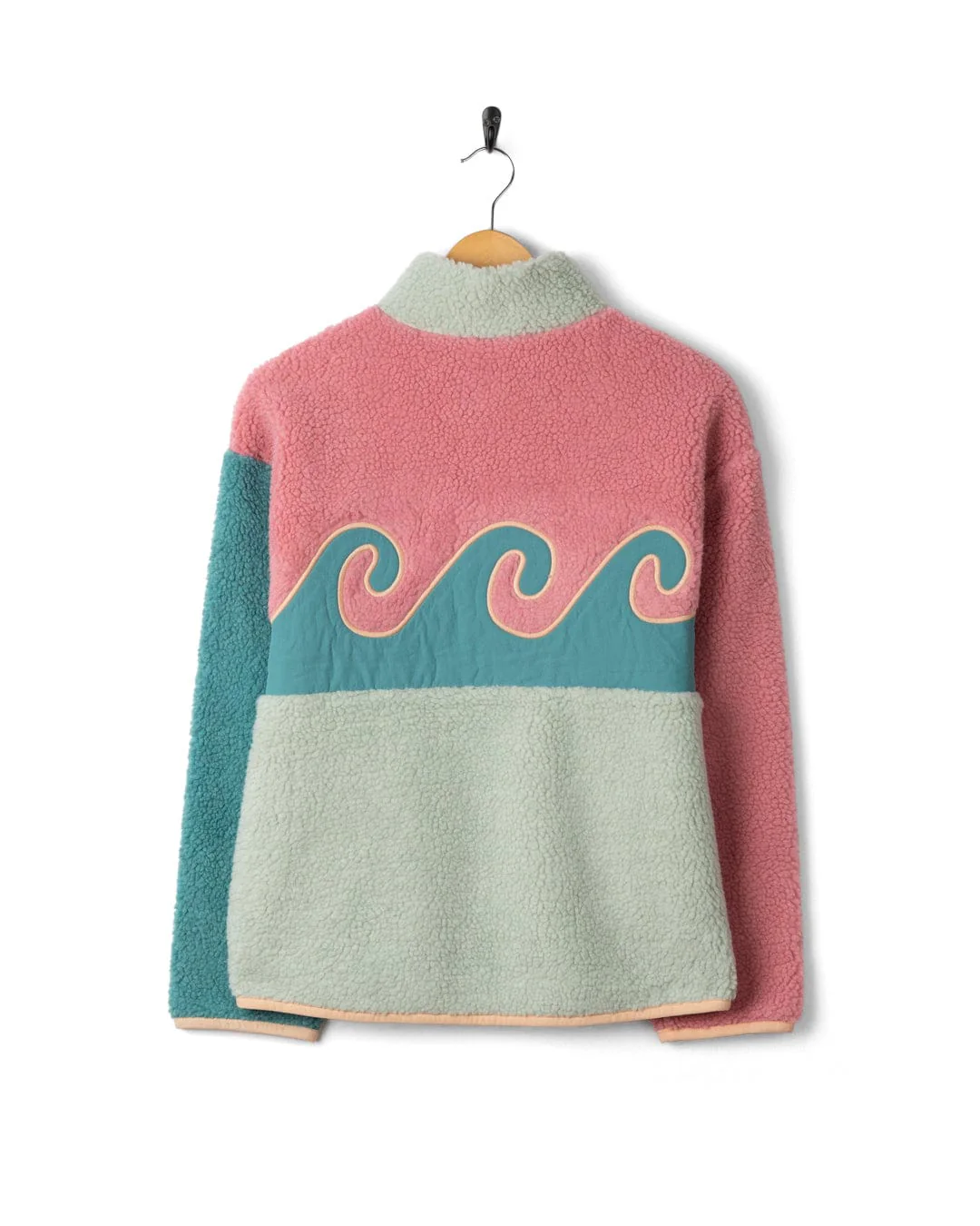 Emery Wave  - Womens Zip Fleece - Pink - Image 12