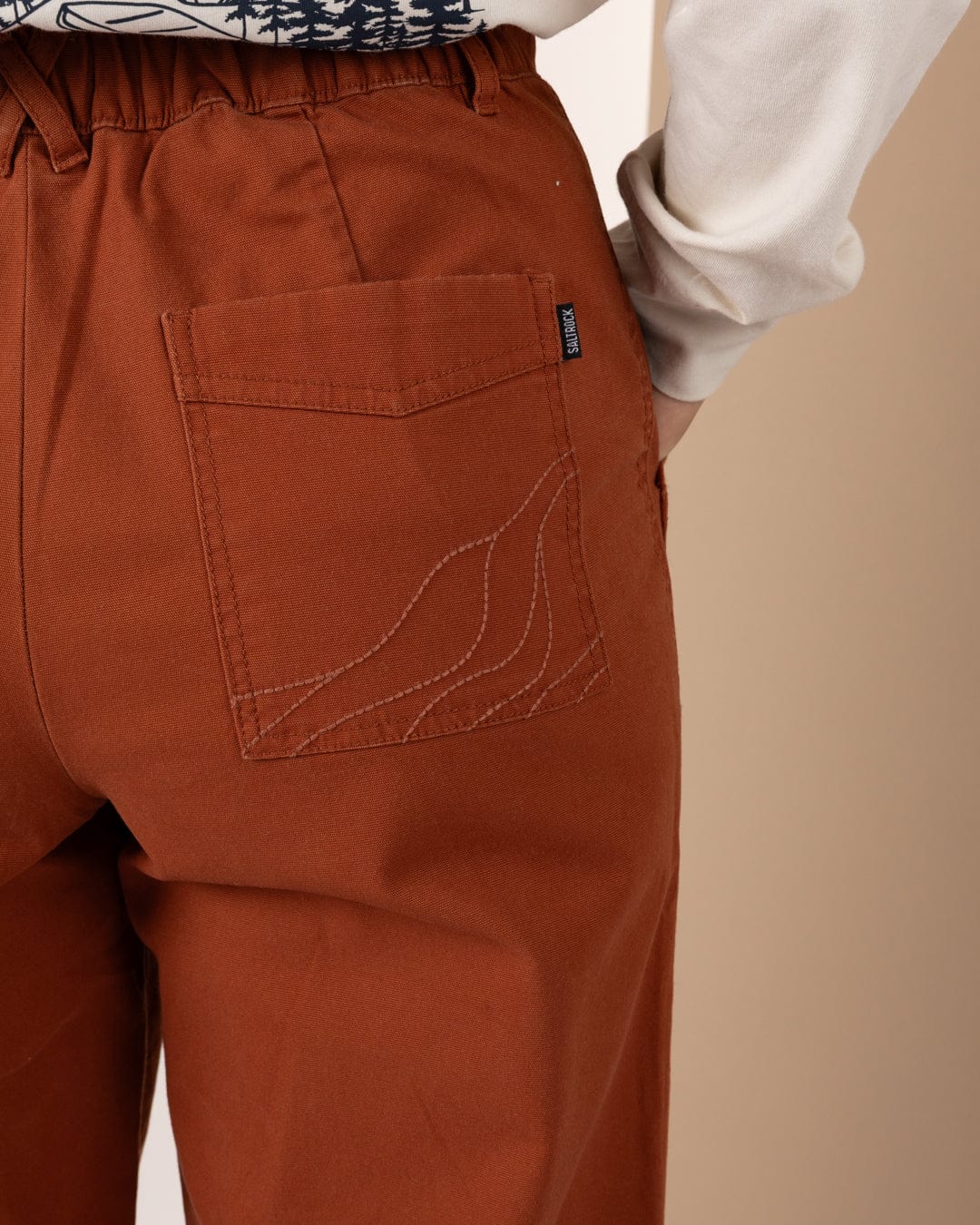 Enya - Womens Trousers - Brown - Image 4