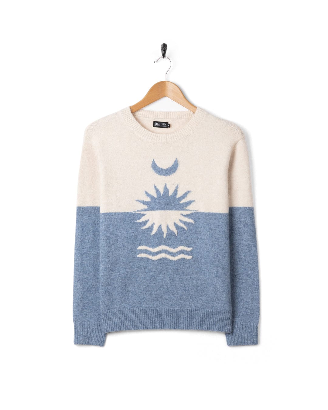 Equinox - Womens Long Sleeve Crew Jumper- Blue - Image 6