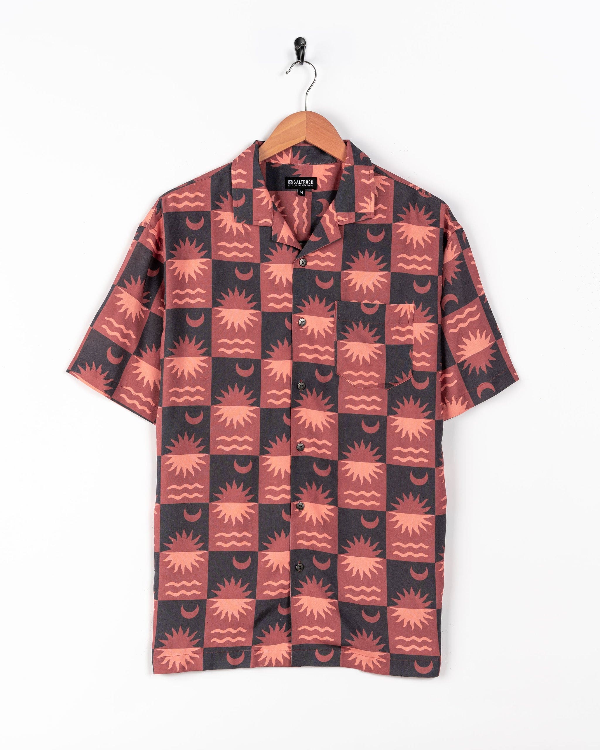 Equinox - Mens Revere Shirt - Grey/Coral - Image 5